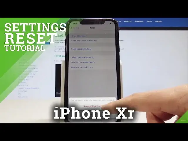 'Video thumbnail for How to Reset Settings in iPhone Xr - Restore Defauls iOS Settings'