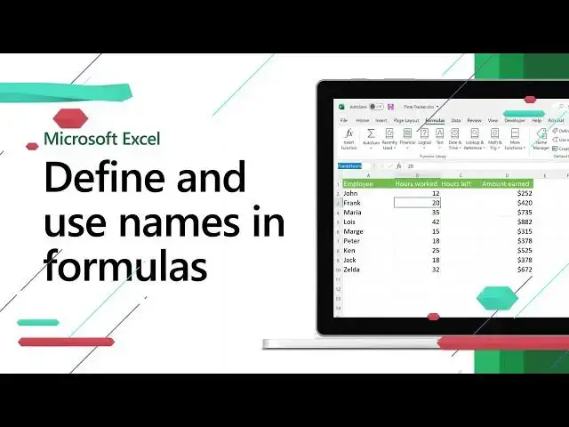 'Video thumbnail for Define and use names in formulas in Excel | Excel Short Clip | Tutorial | #shorts | #itsolzone'