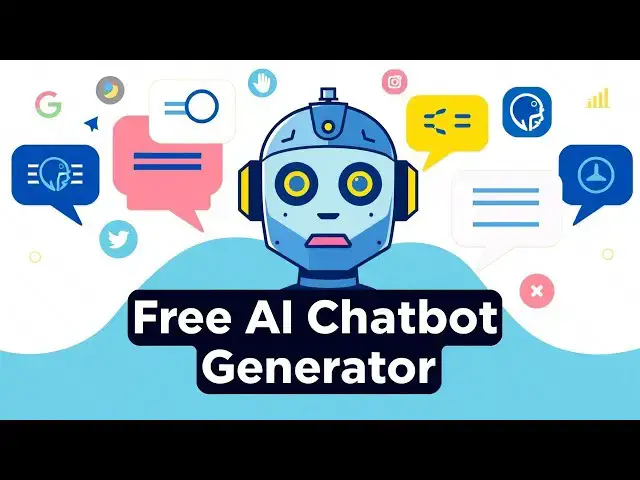 'Video thumbnail for Free AI Chatbot Generator – Build Smart Chatbots in Minutes'