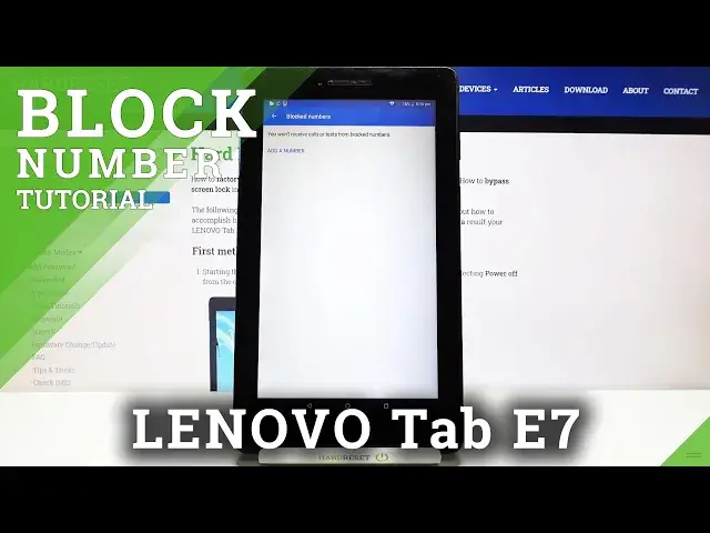 'Video thumbnail for How to Block Number on LENOVO Tab E7 – Block Calls'