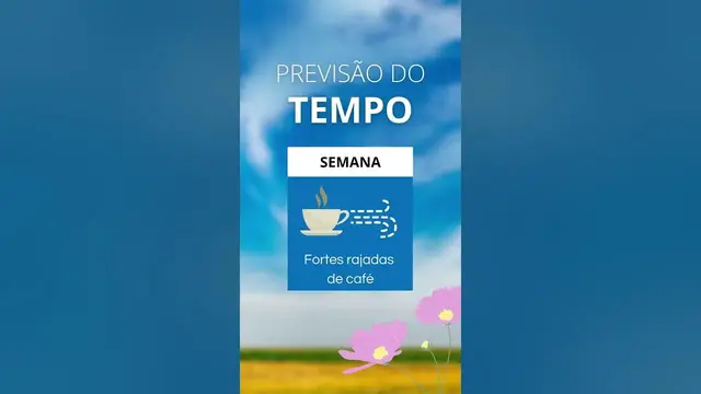 'Video thumbnail for Humor com café: previsão do tempo para a semana'