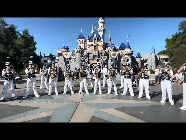 'Video thumbnail for The Disneyland Band at Sleeping Beauty Castle 🥁 #disney #disneyland #disneyparks'