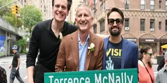 'Video thumbnail for Video: Broadway Celebrates the Unveiling of Terrence McNally Way'