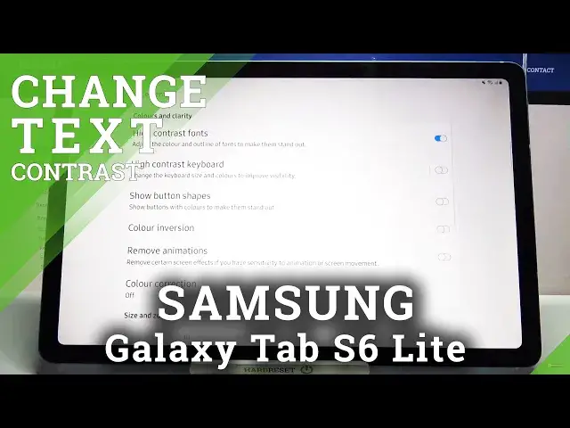 'Video thumbnail for How to Activate High Contrast Text on SAMSUNG Galaxy Tab S6 Lite – High Contrast Text'