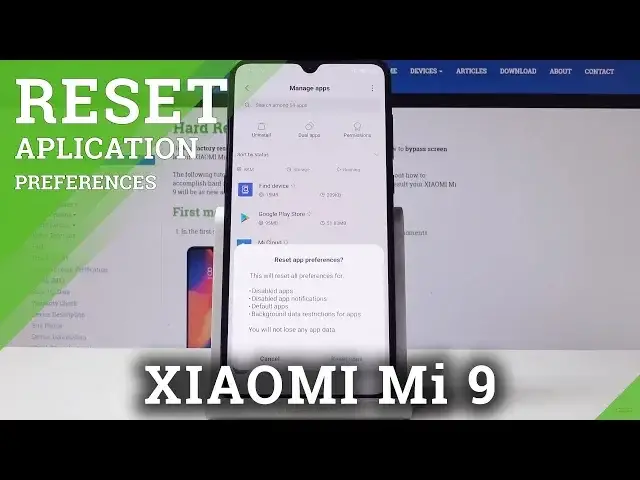'Video thumbnail for How Reset App Settings in XIAOMI Mi 9 - Restore Original Defaults'