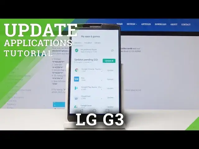 'Video thumbnail for How to Update Applications in LG G3 - Latest Apps Version'