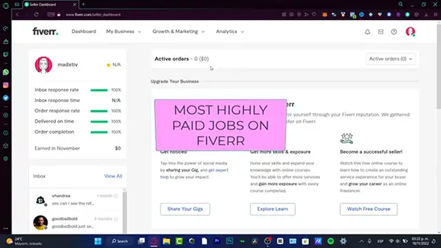 'Video thumbnail for High Paid Fiverr Jobs In (2024)  Best Fiverr Gigs to Sell'