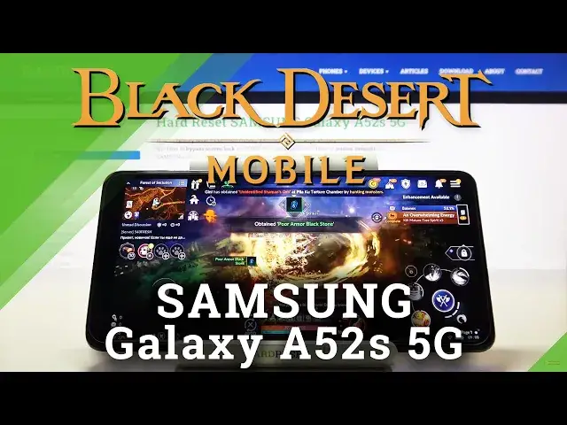 'Video thumbnail for Test Game Black Desert on SAMSUNG Galaxy A52s 5G | Snapdragon 778G | 6GB RAM | Gameplay - FPS Check'