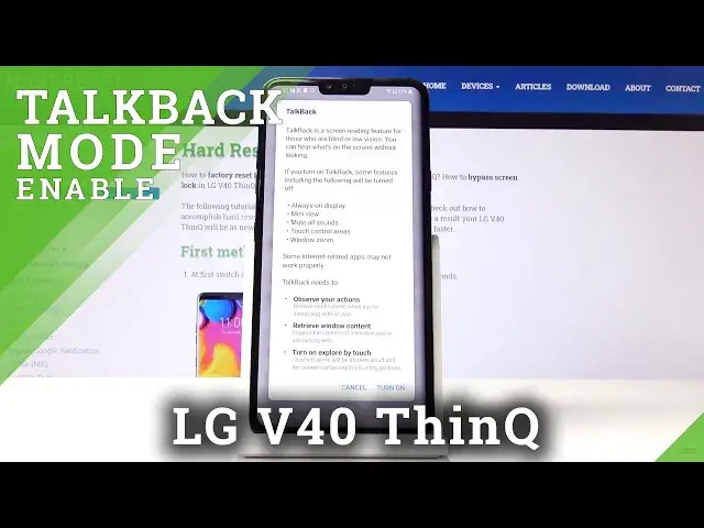 'Video thumbnail for How to Turn On Talkback in LG V40 ThinQ – Talkback Mode'