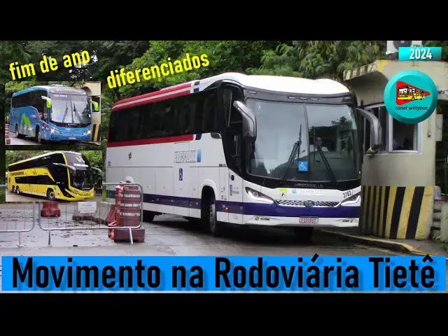 'Video thumbnail for VOLTEI: ÔNIBUS SAINDO RODOVIÁRIA TIETÊ - FIM DE ANO - APARECEU ATÉ O ROMA R6'