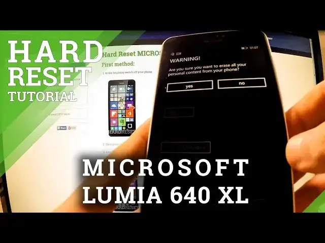 'Video thumbnail for Hard Reset Microsoft lumia 640 XL - factory reset via settings'
