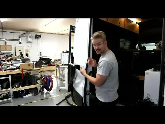 'Video thumbnail for Ford Transit Rear Tire Carrier Install Flat Line Van Co.'