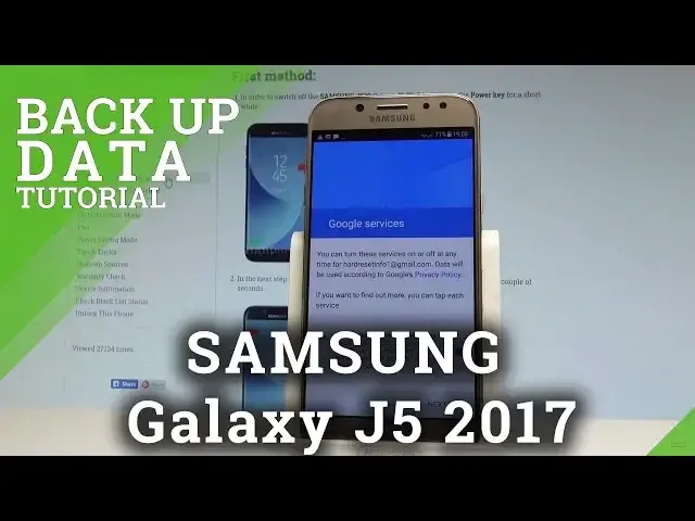 'Video thumbnail for How to Back Up Data in SAMSUNG Galaxy J5 2017 - Allow Backup |HardReset.Info'