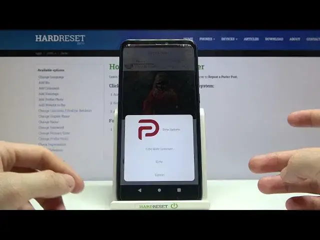 'Video thumbnail for How to Echo Post on Parler App – Repost Post'