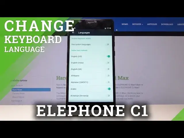 'Video thumbnail for How to Change Keyboard Language in ELEPHONE C1 – Personalize Keyboard Language'