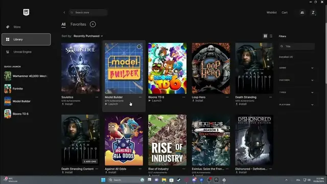 'Video thumbnail for How To Uninstall Games On Epic Games Launcher 2023 / 2024'