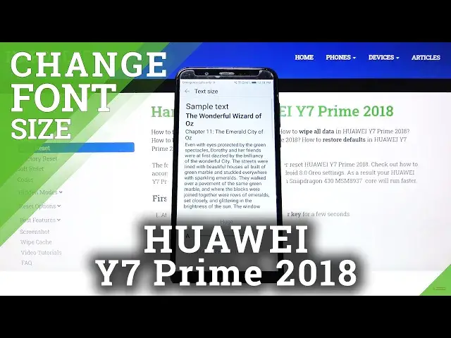 'Video thumbnail for How to Open Font Settings in Huawei Y7 Prime 2018 - Change Font Size'