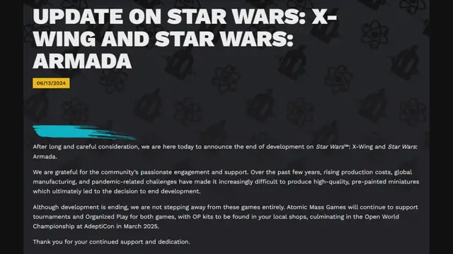 'Video thumbnail for AMG Kills Off One Time 40k Rival X-Wing Miniatures'