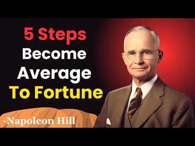 'Video thumbnail for Five Steps To Go From Average To Fortune | Napoleon Hill'