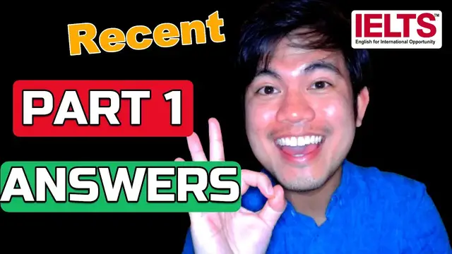 'Video thumbnail for PART 1 ANSWERS | IELTS Speaking Exam'