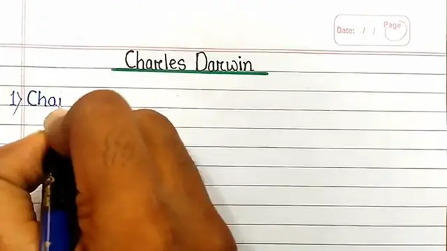 'Video thumbnail for 10 Lines on Charles Darwin in English ⬆︎'