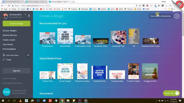 'Video thumbnail for Canva_ Creating a Custom Dimension Project'