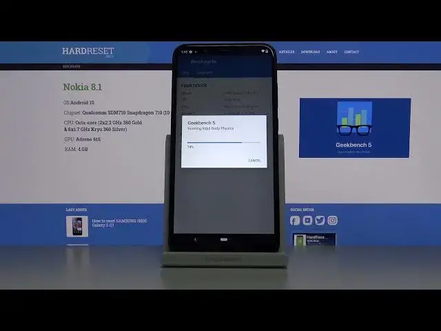 'Video thumbnail for Nokia 8.1| Geekbench 5 Benchmark | Snapdragon 710 | 4GB RAM |'