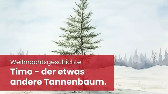 'Video thumbnail for Timo, der außergewöhnliche Tannenbaum: Eine herzerwärmende Weihnachtsgeschichte für Kinder'