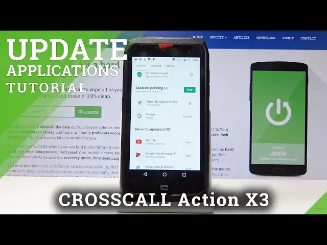 'Video thumbnail for How to Update Applications in Crosscall Action X3 - Latest App Version'