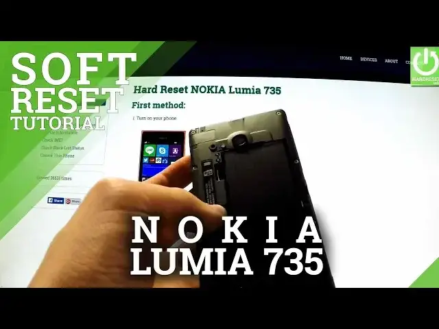 'Video thumbnail for How to remove Back Cover and Battery from NOKIA Lumia 735 - Soft Reset in Lumia'