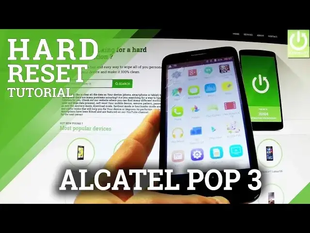 'Video thumbnail for How to Hard Reset ALCATEL OneTouch Pop 3 - Restore Factory Settings'