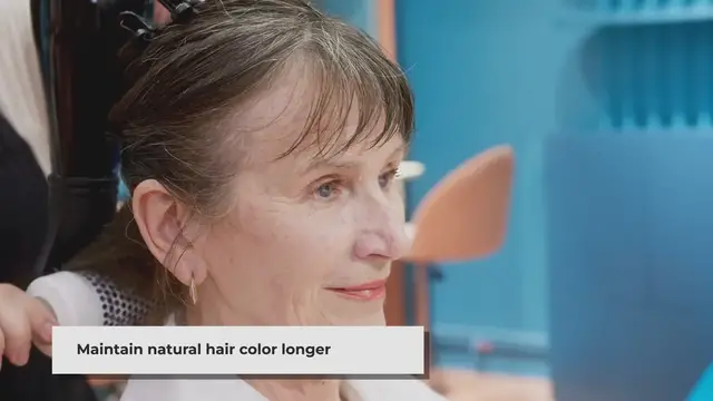 'Video thumbnail for How to delay the appearance of gray hair: 5 main rules'