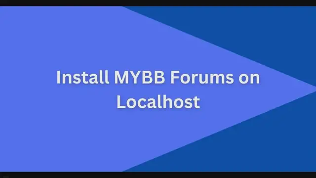 'Video thumbnail for How to Install MyBB Forum on Windows 10 - Xlbasics'