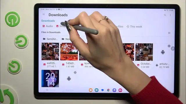 'Video thumbnail for How to Add Audio Music or Video Files To A Text Message on SAMSUNG Galaxy Tab S9 FE+'