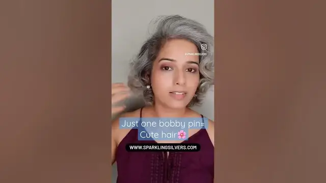 'Video thumbnail for Cute Grey Hairstyle! 🌸 #greyhair # #greyhairtransition #shortgreyhair'
