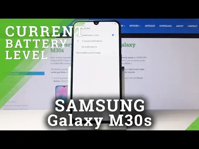 'Video thumbnail for How to Unlock Battery Percentage in Samsung Galaxy M30s – Current Battery Level'