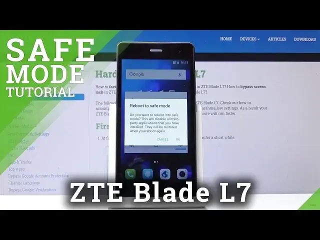 'Video thumbnail for Safe Mode in ZTE Blade L7 – Diagnostic Mode'