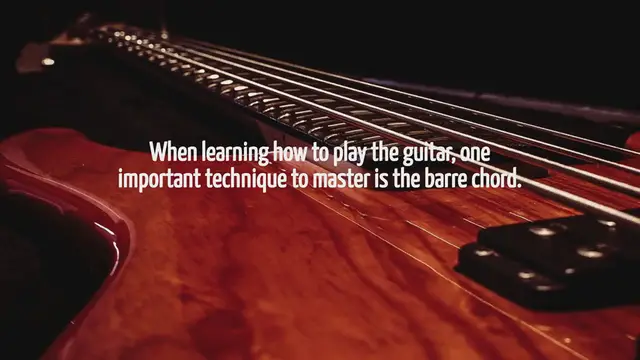 'Video thumbnail for How To Barre On Guitar'