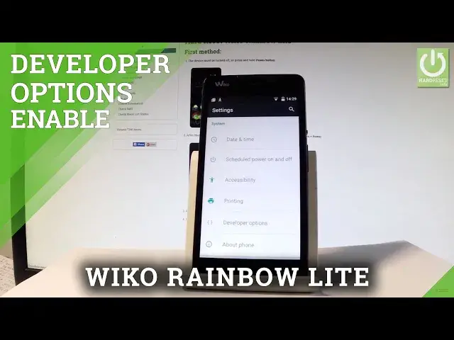 'Video thumbnail for How to Turn On Developer Options in WIKO Rainbow Lite - Enable USB Debugging'