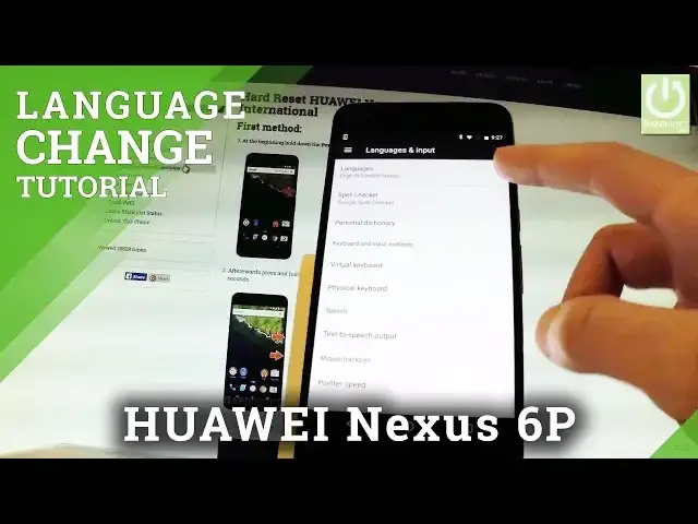 'Video thumbnail for How to Change Language in HUAWEI Nexus 6P - Language Settings'