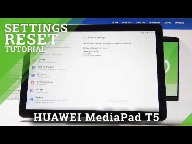 'Video thumbnail for How to Reset Settings in HUAWEI MediaPad T5 -  Restore Default Settings'