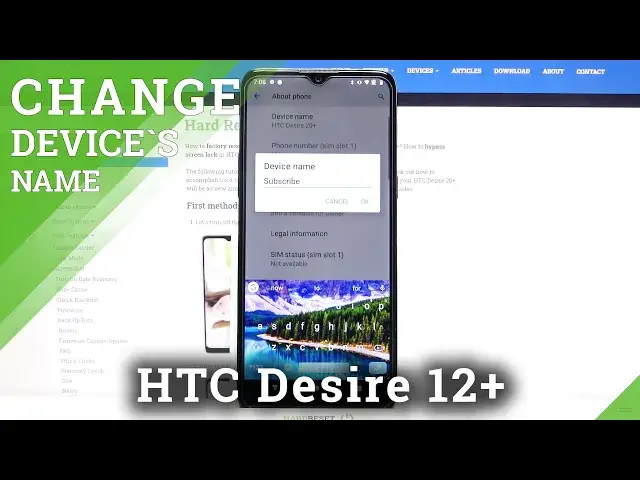 'Video thumbnail for How to Change Device Name on HTC Desire 20+ - Rename Device'