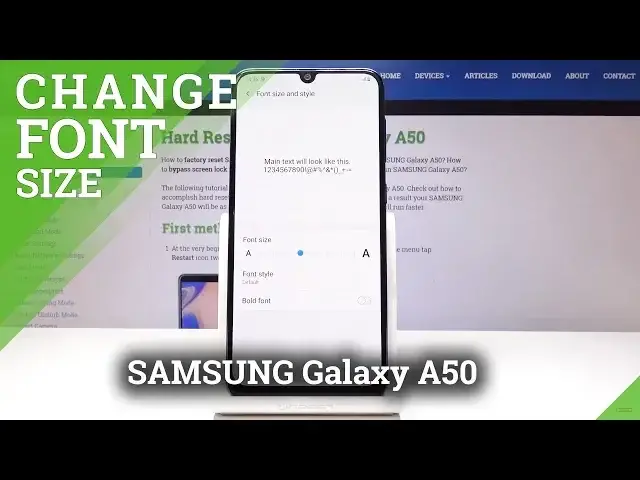 'Video thumbnail for How to Change Font Size & Style in SAMSUNG Galaxy A50 - Maximize Font Text'