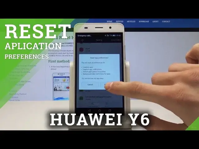 'Video thumbnail for How to Reset App Preferences on HUAWEI Y6 - Restore App Settings'
