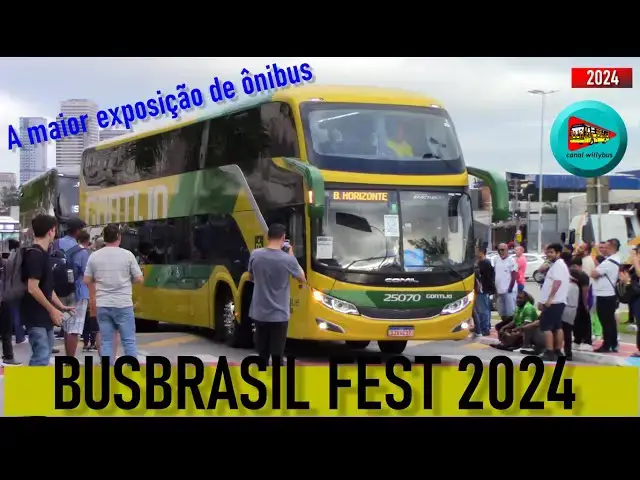 'Video thumbnail for Ônibus saindo BusBrasil Fest 2024'