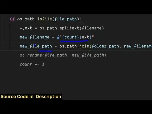 'Video thumbnail for Python 3 OS Module Script to Rename All Files in a Folder With Custom Pattern & Name in Terminal'