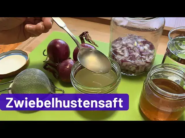 'Video thumbnail for Zwiebelhustensaft selber machen: Einfaches Hausmittel gegen Husten'