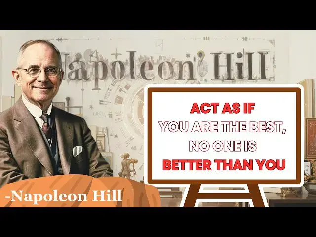 'Video thumbnail for ACT AS IF YOU ARE THE BEST, NO ONE IS BETTER THAN YOU | Napoleon Hill Classes'