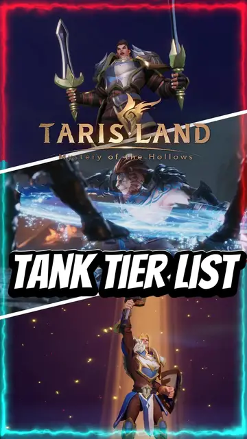 'Video thumbnail for Tarisland Tank Tier List'