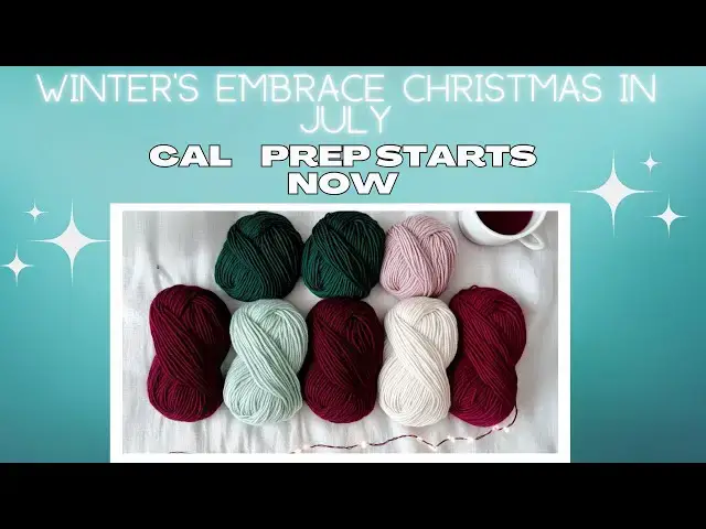 'Video thumbnail for Winter's Embrace Christmas In July CAL crochet blanket prep'